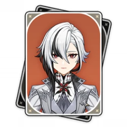 imagen de la carta de presentacion del personaje Arlecchino